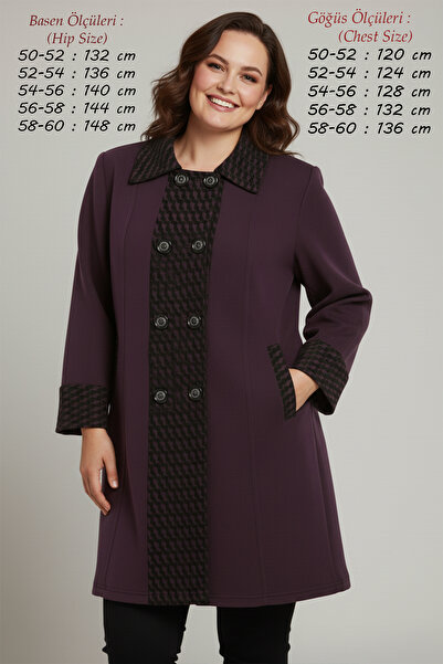 Laden Women's Steel Knitwear Coat Plus Size Cap Mother Woolen Long Thick Wint...