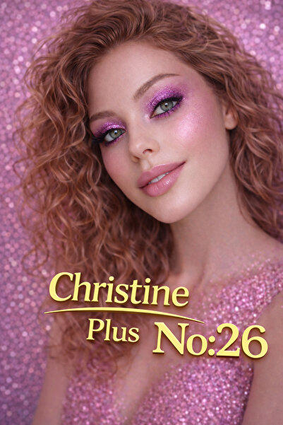 Christine Plus Toz Yapıda İnce Işıltılı Göz Farı - Fuşya No:26 (Eyeshadow)