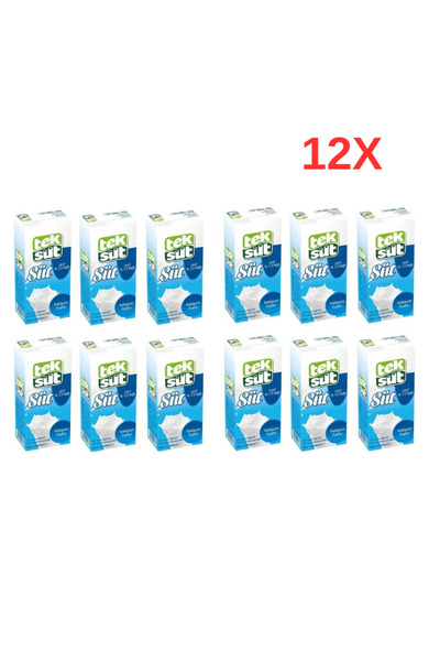 Teksüt Yarım Yağlı 1L Süt 12 Adet