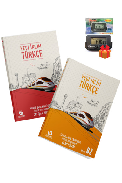 Yunus Emre Enstitüsü Seven Climates Turkish Teaching Set (B2) Textbook and Wo...
