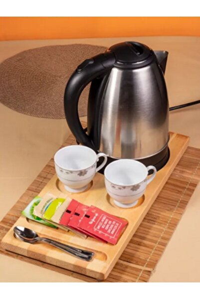 AR&MA WOOD Wooden Hotel Treat Tray, Hotel Type Presentation Tray, Kettle Pres...