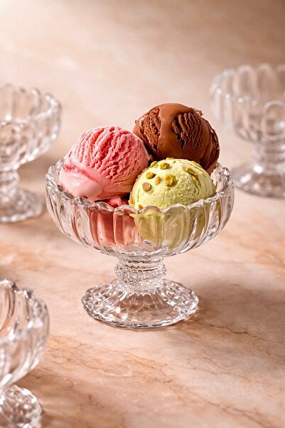 Maloria 6'lı Cam Reçellik, Lokumluk, Çerezlik ve Sunum Kasesi