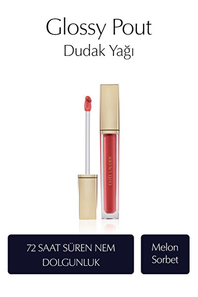 Estee Lauder Glossy Pout Dudak Yağı - Renk: Melon Sorbet