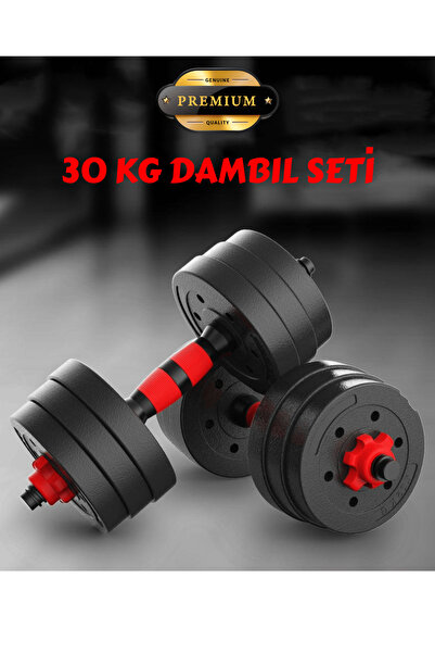 CANSPORT Can Sport Dambıl Seti 30 kilogram kg Dambil Halter Baglantılı dambil...