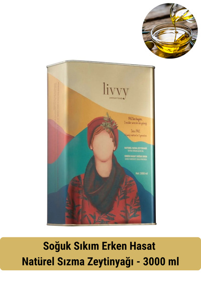 Livvy Premium Foods TREMILA Soğuk Sıkım Erken Hasat Natürel Sızma Zeytinyağı ...