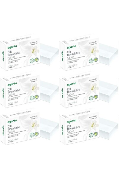 Agarta Handmade Natural Soap 150Gr Skin Whitening (Set of 6)