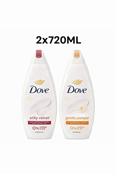 Dove SET GEL DE DUȘ 2X720ML ÎNGRIJIRE DELICATĂ PENTRU PIELE
