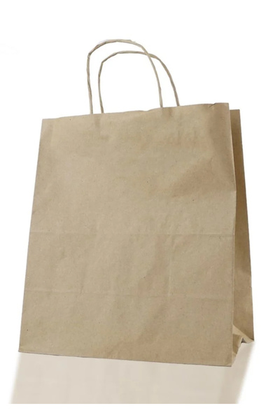 GOTURUVE KAĞIT ÇANTA KRAFT 30X28X16 KAĞIT SAP 25 ADET