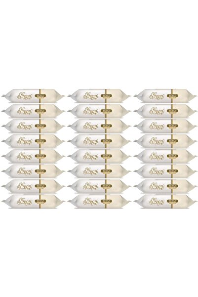 Sleepy Islak Havlu Mendil 90 Yaprak (24 Lü Set) Beyaz Sabun Kokulu Plastik Ka...