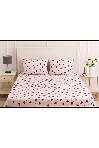 miruza ev tekstil Hearted Elastic Sheet Set