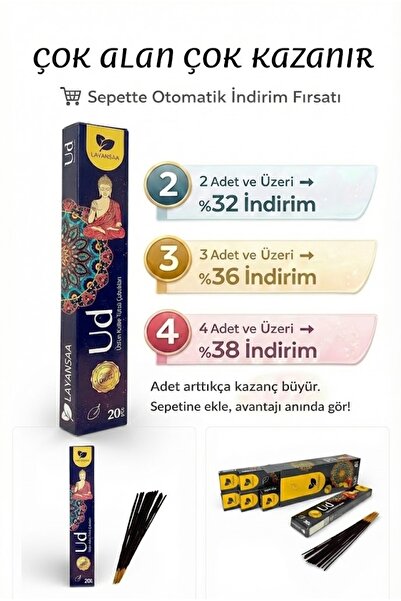 Layansaa Ud Ağacı Tütsüsü | Egzotik Reçineli Aroma