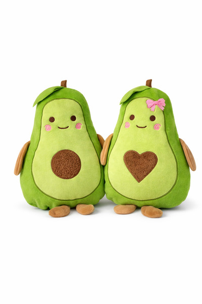WOODROFFE Avokado Peluş Uyku Arkadaşı Yastık - Kalpli Avakado Peluş Oyuncak Y...