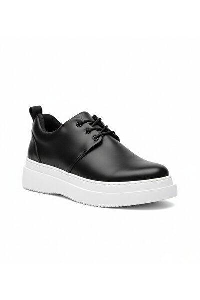 BESKAR KB X3 Siyah Deri Suni Deri Günlük Erkek Ayakkabı – Ortopedik Destek