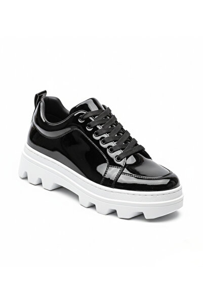 BESKAR KB 056 Siyah Rugan Günlük Unisex Ayakkabı – Yumuşak İç Taban