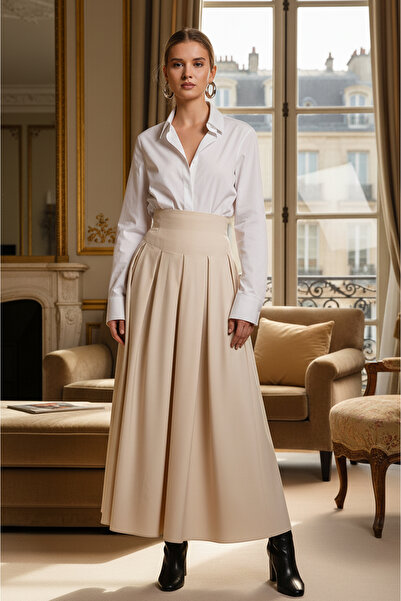 İhraç Fazlası Yüksek Belli Tafta Etek