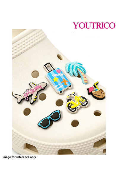 Youtrico مجموعة تعليقات كرتونية لطيفة - زينة على شكل شبشب وحقائب شاطئ