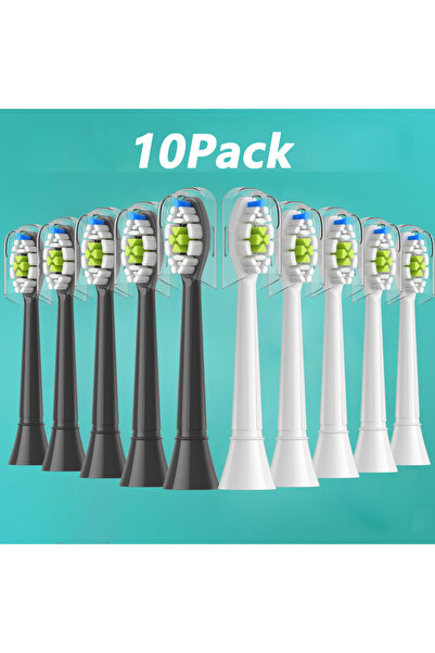 Choice 5White 5Black 5-20pcs Replacement Toothbrush Heads Compatible with Ele...