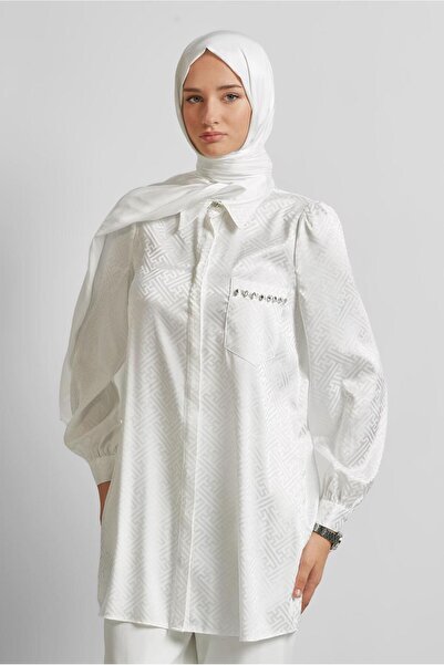 Alvina Satin Jacquard Tunic 45724