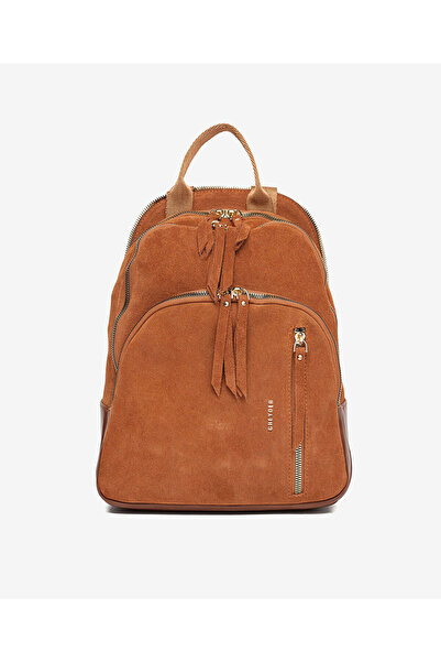 Greyder حقيبة ظهر نسائية من الجلد الطبيعي باللون البني 5K2CN98722