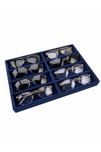 MeGass Dekor حامل نظارات من جلد الغزال موديل نيويورك من الإنتاج المحلي باللون...