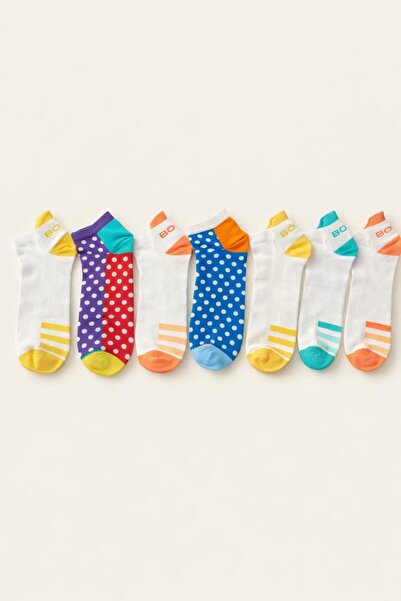 Katia&Bony Men's 7-Piece Patterned Step Socks