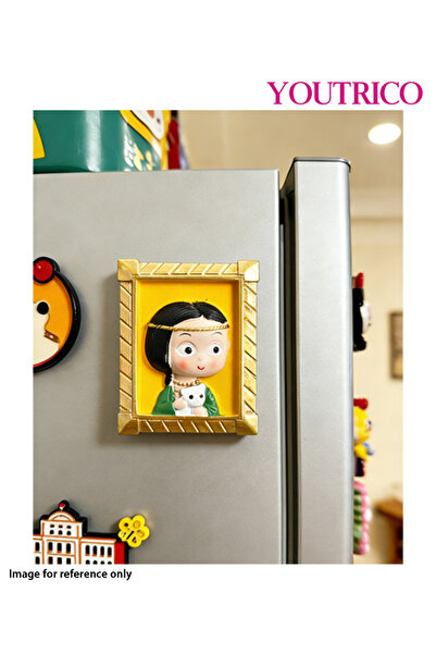 Youtrico قطعة واحدة من ملصقات مغناطيسية ثلاثية الأبعاد من الراتينج لشخصيات لو...