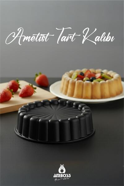 Amboss Formă pentru prăjituri din fontă de 26 cm Amethyst (negru)