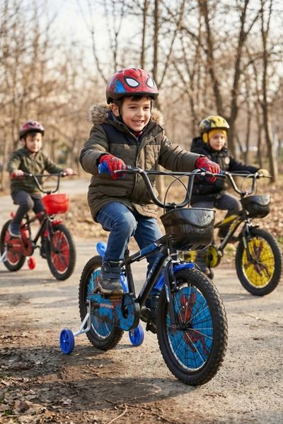 Bisan Spark 20 Jant Çocuk Bisikleti Çelik Kadro 30 cm V-Fren Vitessiz Mat Siy...