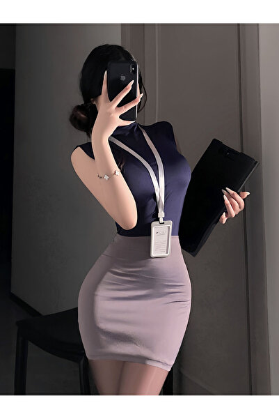 JInsh Sexy Perspective Underwear Passionate Hot Flight Attendant Uniform Temp...