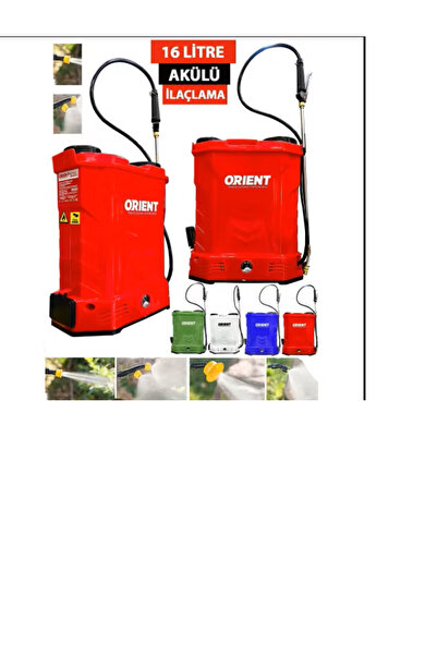 Orient 16 Lt Şarzlı Akülü Sırt Ilaçlama Pompası Makinası