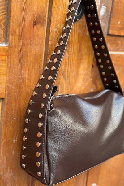 bahwar حقيبة يومية نسائية بحزام كتف وسحاب من زيمبالي - جلد نباتي