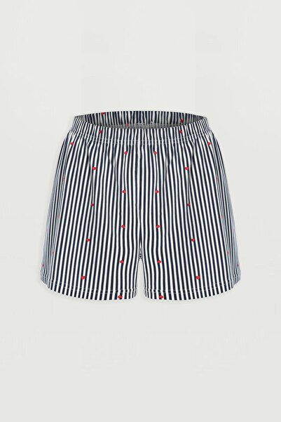 koza iç giyim Γυναικείο Σετ Πιτζάμες με Πλαϊνό Δαντέλα Λεπτομερές Βαμβακερό C...