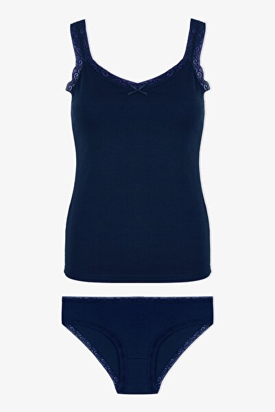 koza iç giyim Women's Lace Detailed Athlete Panties Set