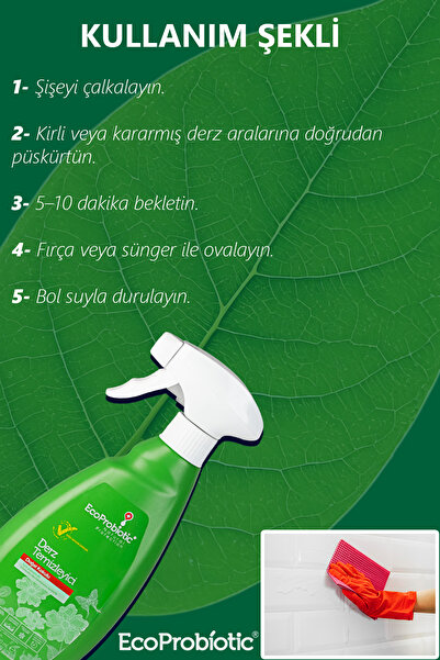 EcoProbiotic Derz Temizleyici Sprey 500 ml | Organik, Fayans Arası Temizleyici