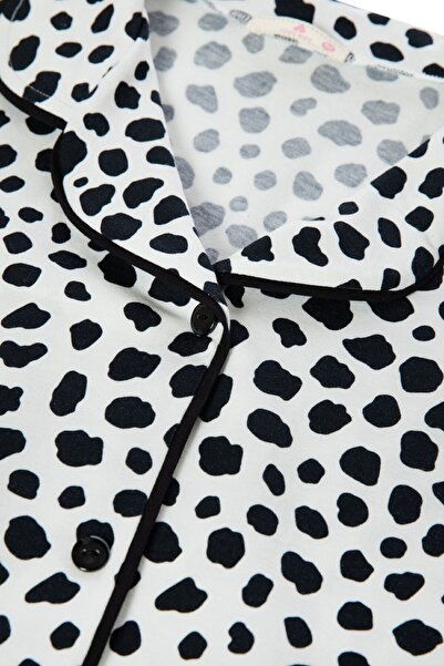 koza iç giyim Dámské bavlněné šortky pyžamo s dalmatským vzorem