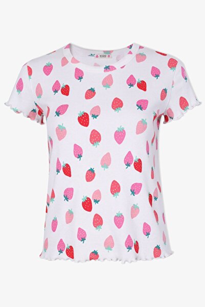 koza iç giyim Γυναικείο σετ πιτζάμες με κοντομάνικο βαμβακερό μωρό με φράουλα...