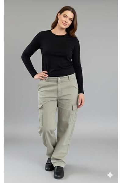 DENIM DENIM Erkek Bej Kargo Pantolon Rahat Kesim