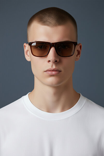 Barcelona Angled Model Bone Men's Sunglasses