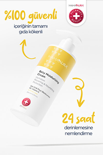 MAMAAURA Nemlendirici Bebek Kremi - Baby Moisturizing Cream 200 ml