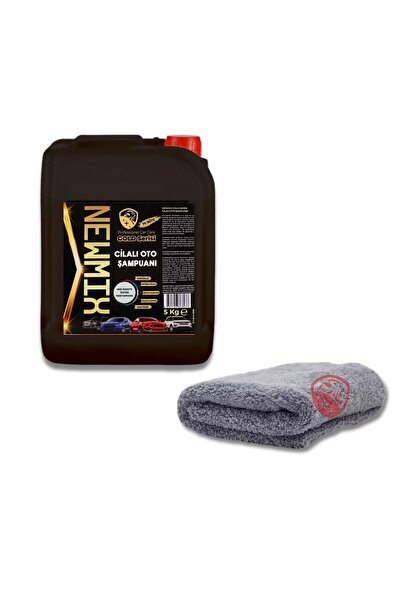 NEWMİX 5kg Gold Serisi Cilalı Oto Araba Şampuanı Oto Kurulama Bezi 50x70cm