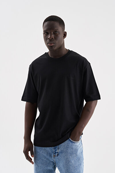 Machinist Ανδρικό μπλουζάκι από βαμβακερό βαμβάκι, μαύρο