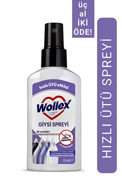 WOLLEX Giysi Spreyi Lilyum | Hızlı Ütü Etkili & Kalıcı Ferahlık