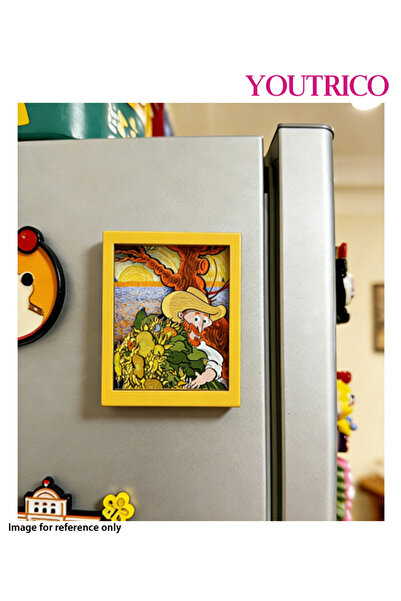 Youtrico قطعة واحدة من ملصقات مغناطيس الثلاجة الخشبية ذات الرسوم الكرتونية ال...
