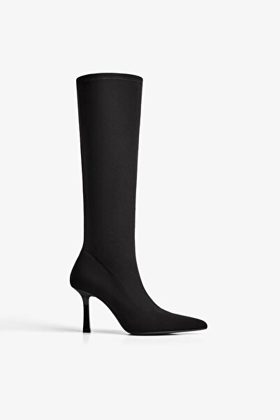 Bershka Kumaş topuklu çizme