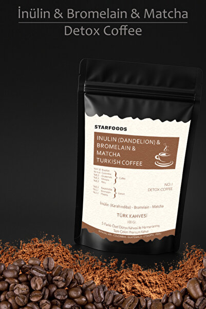 Zencefil Organik İnülin Ve Bromelain Coffee Türk Kahvesi 100 Gr. Karahindiba ...
