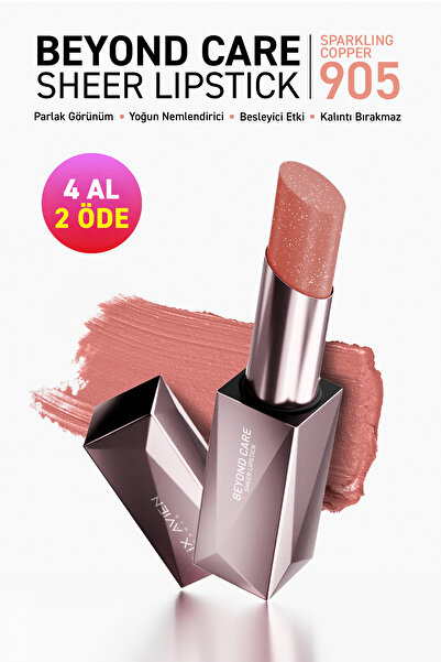 Alix Avien Beyond Care Sheer Lipstick 905 - Sparkling Copper - Yoğun Nemlendi...
