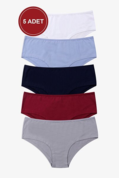 koza iç giyim Kadın 5'li Likralı Hipster