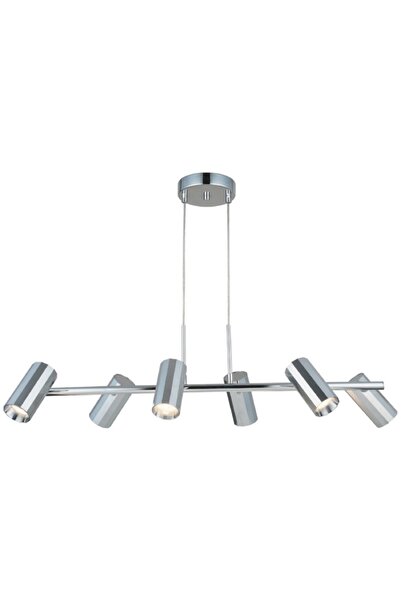 LUCEA OKTANO 6 LI KROM SIRALI AVİZE 6XGU10