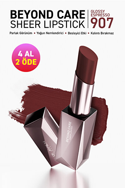 Alix Avien Beyond Care Sheer Lipstick 907 - Glossy Espresso - Yoğun Nemlendir...