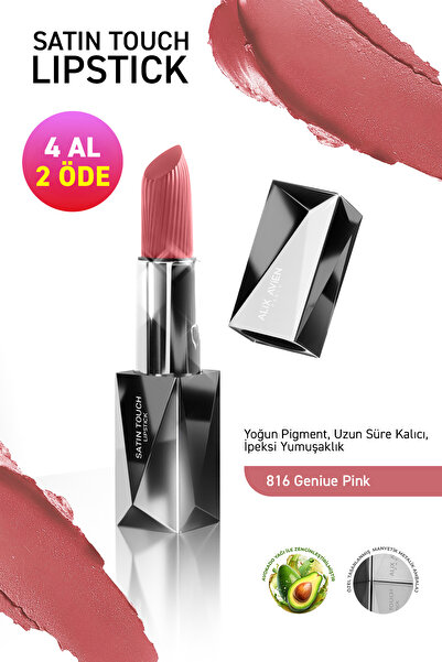 Alix Avien Uzun Süre Kalıcı Nemlendirici Pürüzsüz Etkili Yarı Mat Ruj - Satin...